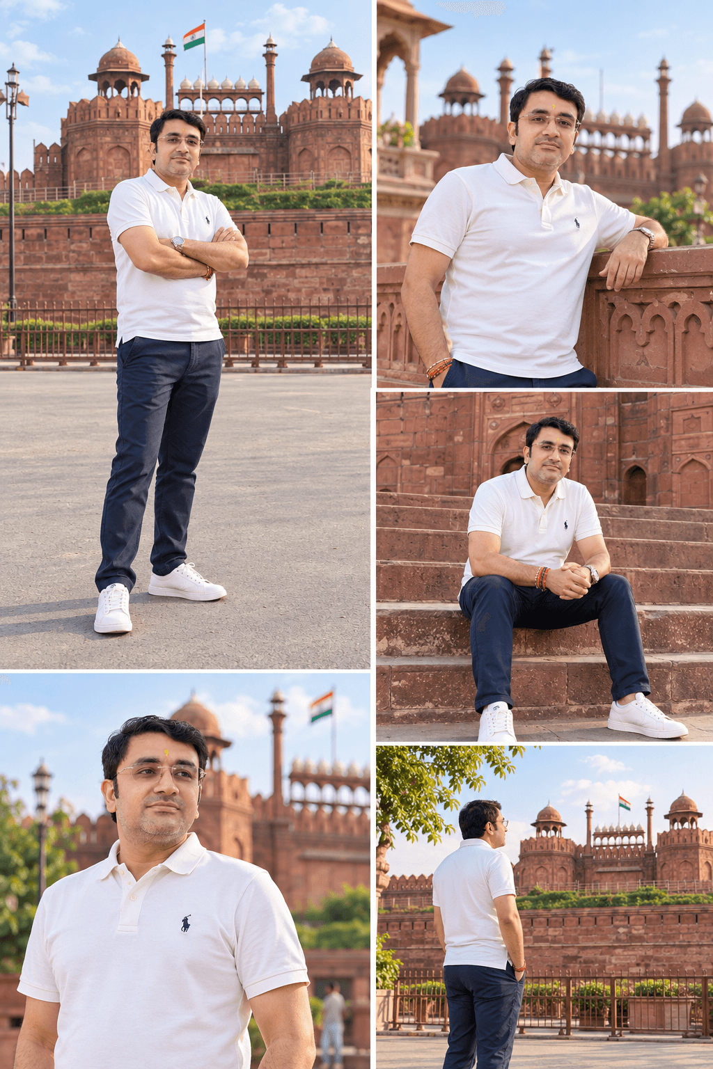 Red Fort: Five Little Moments, an AI-generated portrait of Rohit Azad