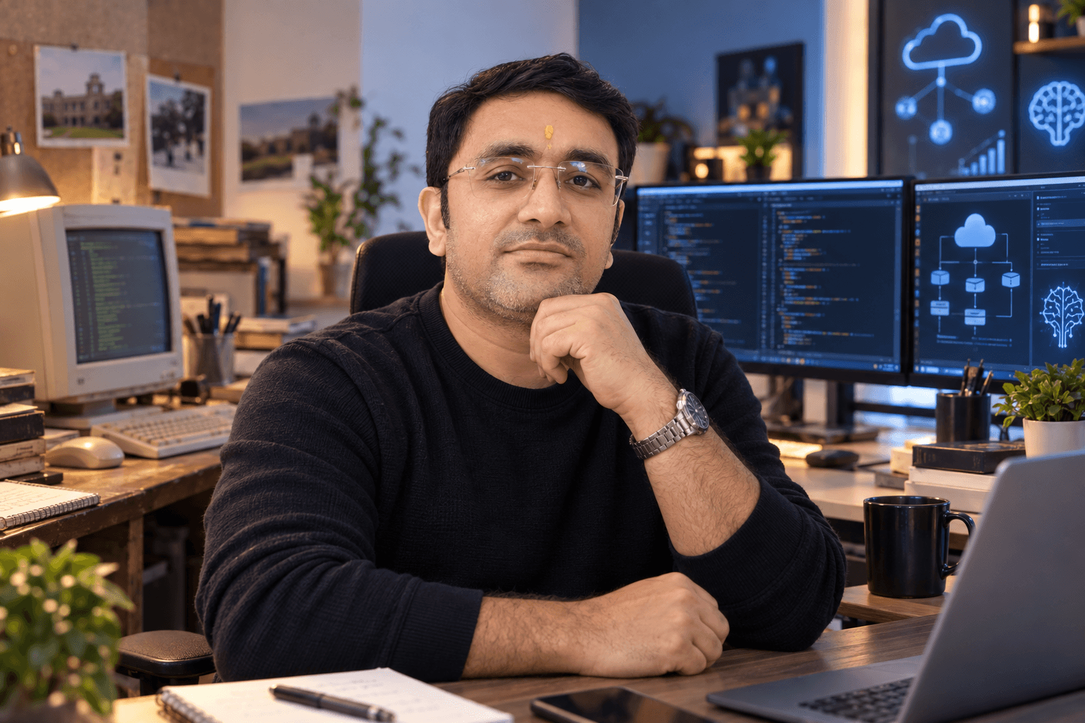 13+ Years in One Frame, an AI-generated portrait of Rohit Azad