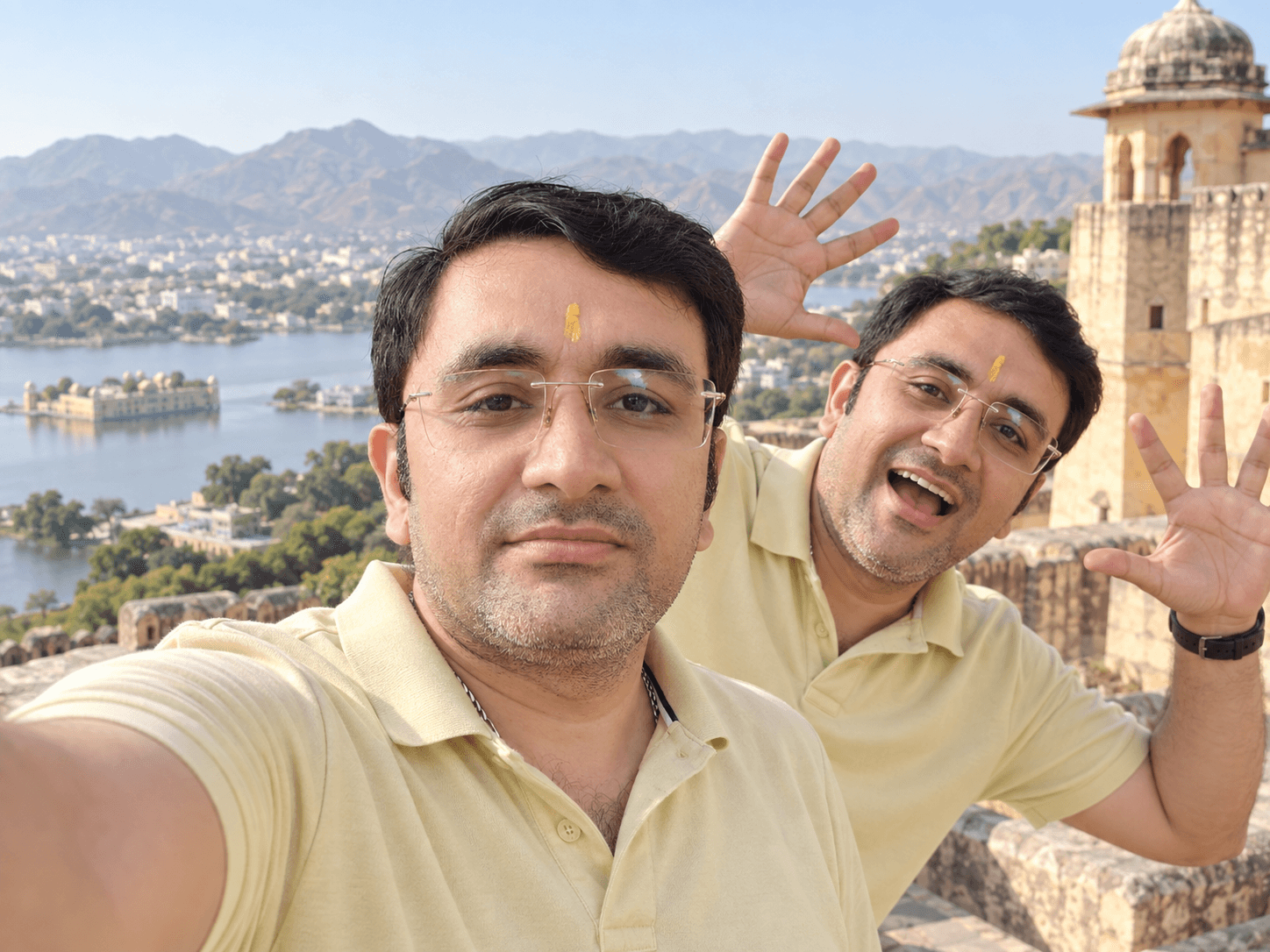Selfie With Myself, an AI-generated portrait of Rohit Azad