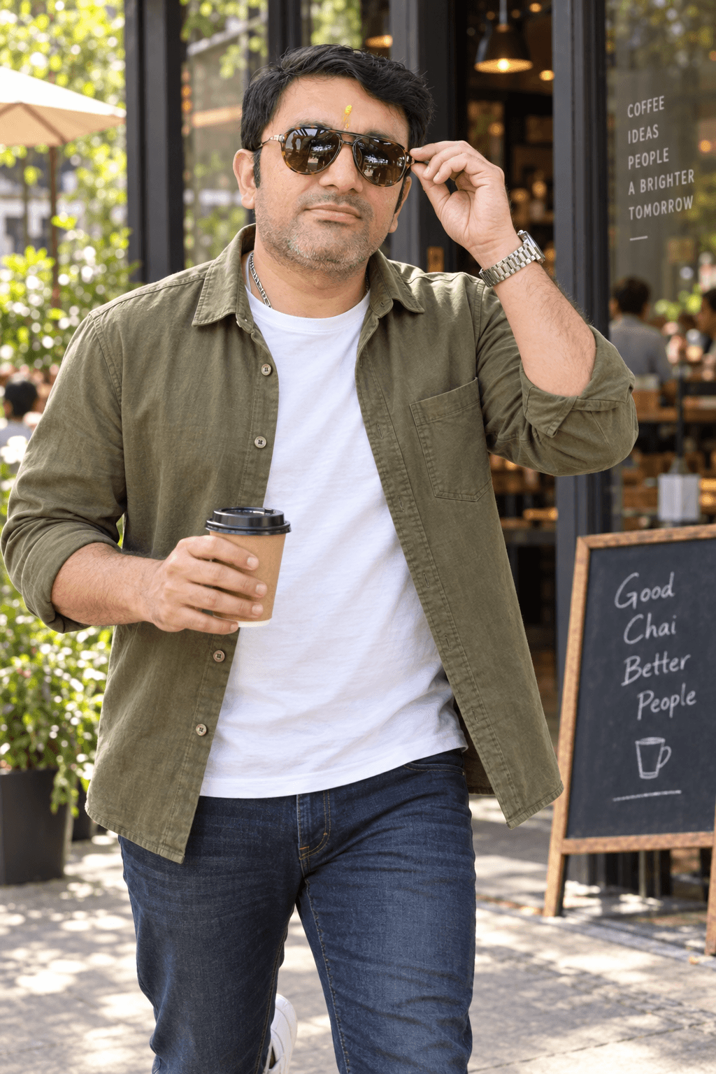 Weekend Gentleman, an AI-generated portrait of Rohit Azad