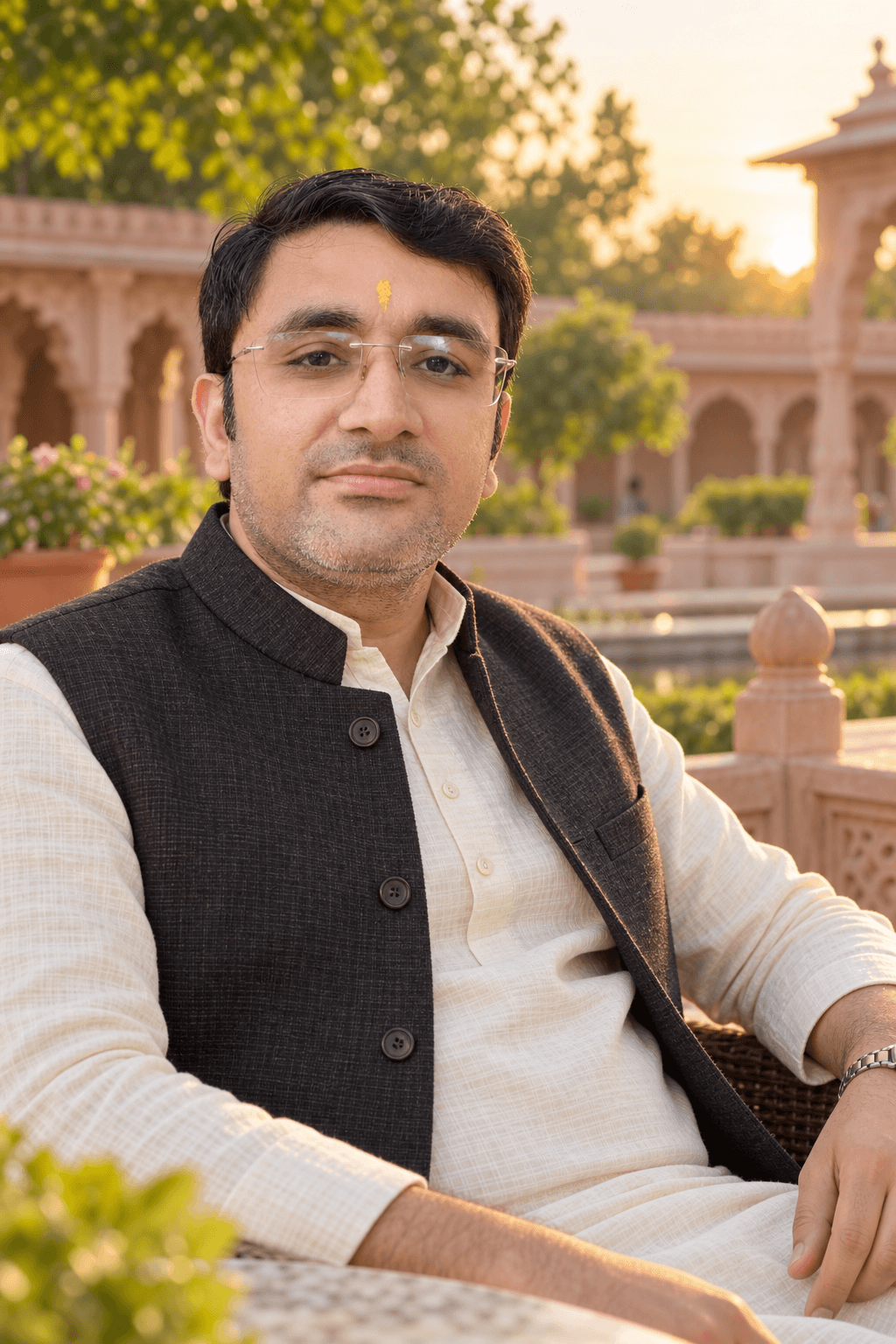 Classic Indian Rohit, an AI-generated portrait of Rohit Azad